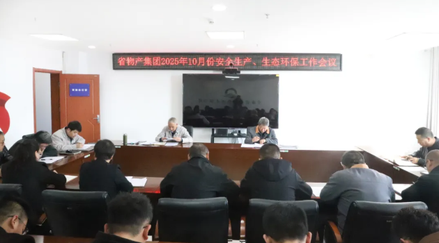 省EMC易倍集团召开2025年10月份安全生产、生态环保工作会议